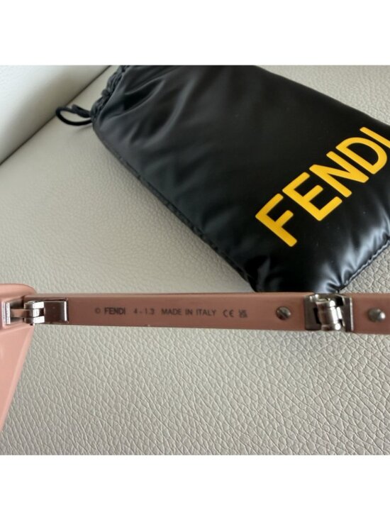 NEW FENDI PINK SUNGLASSES Acetate Old Rose Cat Eye 100% Authentic